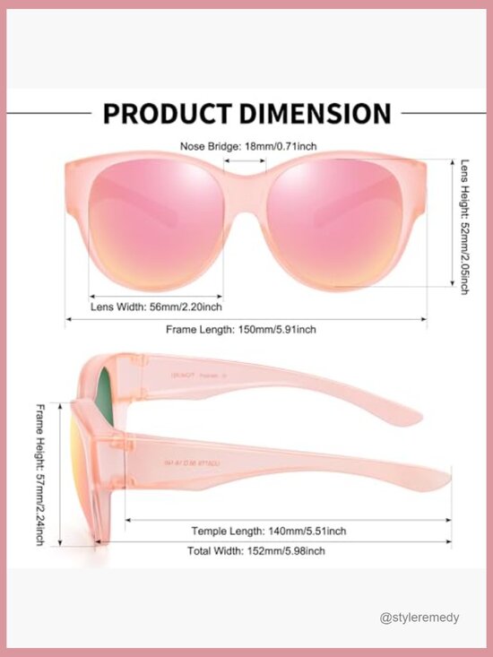 Polarized Fit Over Glasses Sunglasses with TR90 Frame main image 7